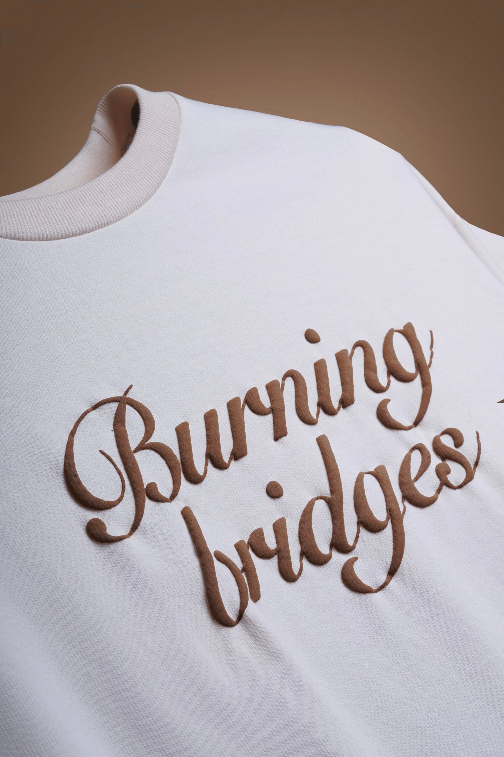 Burning Bridges Tee Off-White