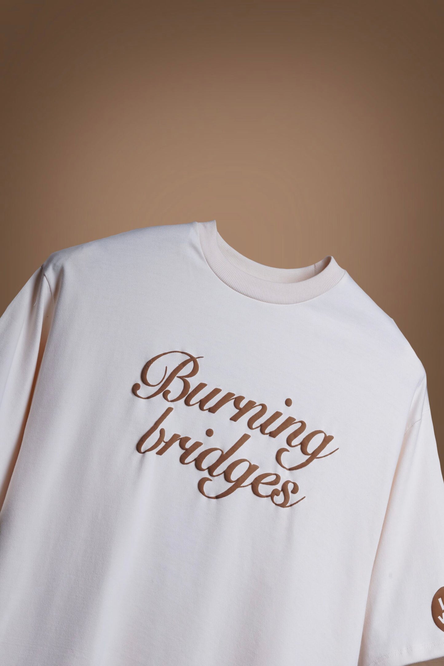 Burning Bridges Tee Off-White