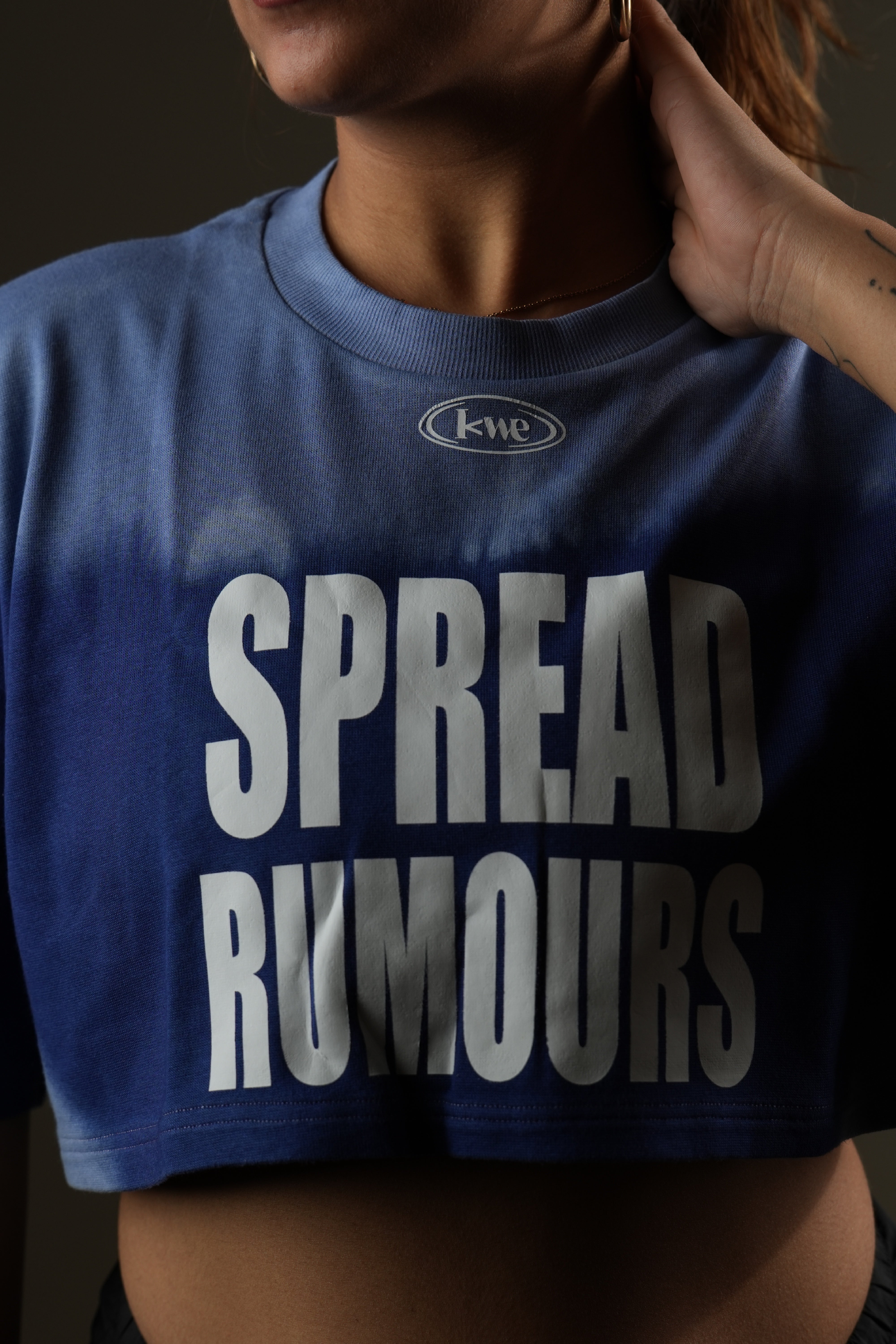 Spread Rumours Crop Top Blue