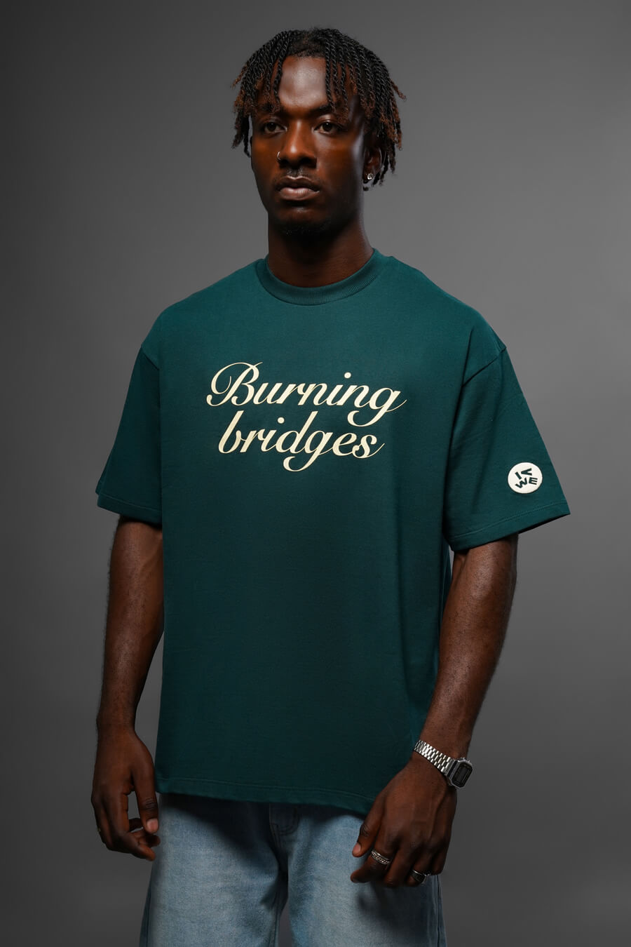 Burning Bridges Tee Wild Green